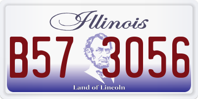 IL license plate B573056