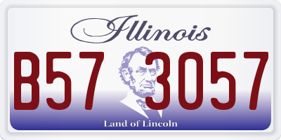 IL license plate B573057