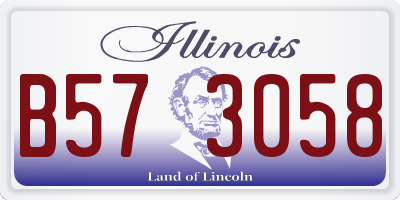 IL license plate B573058