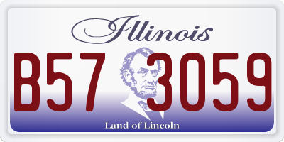 IL license plate B573059