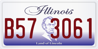 IL license plate B573061