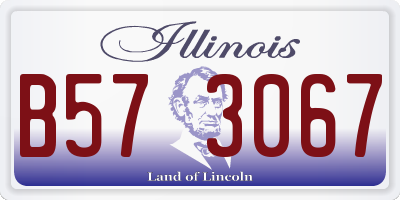 IL license plate B573067