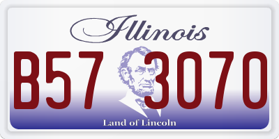 IL license plate B573070