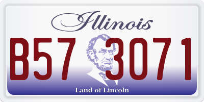 IL license plate B573071