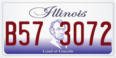 IL license plate B573072