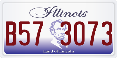 IL license plate B573073
