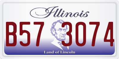 IL license plate B573074