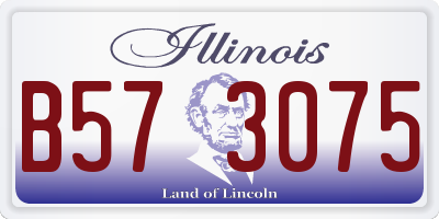 IL license plate B573075