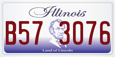 IL license plate B573076