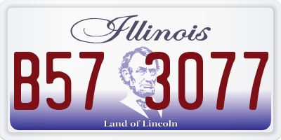 IL license plate B573077