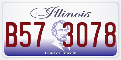 IL license plate B573078