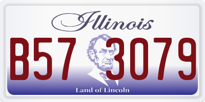 IL license plate B573079