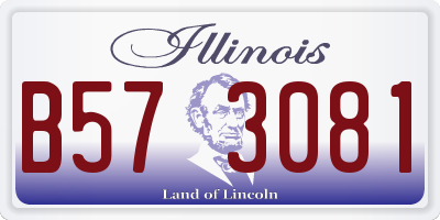 IL license plate B573081