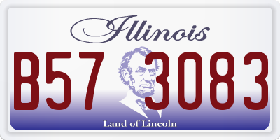 IL license plate B573083