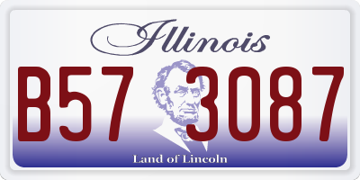 IL license plate B573087