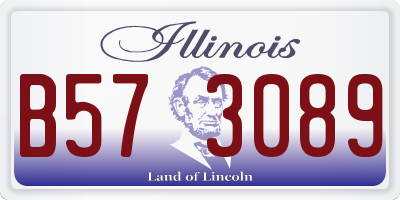 IL license plate B573089