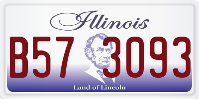 IL license plate B573093