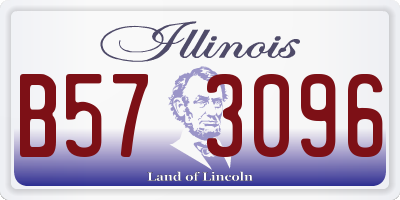 IL license plate B573096