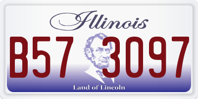 IL license plate B573097