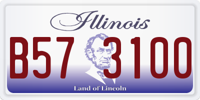 IL license plate B573100