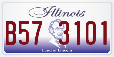 IL license plate B573101