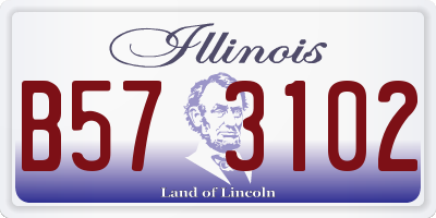 IL license plate B573102