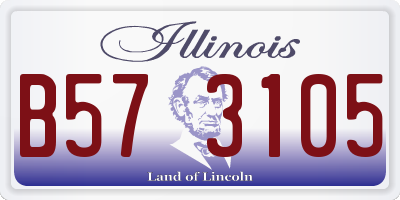 IL license plate B573105