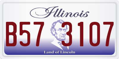 IL license plate B573107
