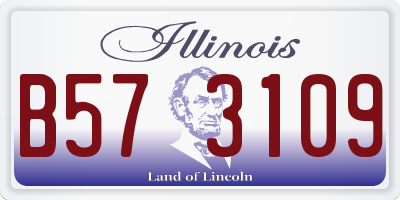 IL license plate B573109