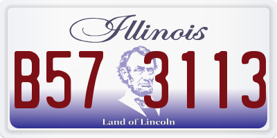 IL license plate B573113