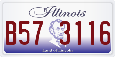 IL license plate B573116