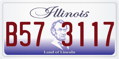 IL license plate B573117