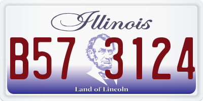 IL license plate B573124