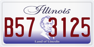 IL license plate B573125