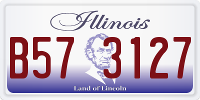 IL license plate B573127