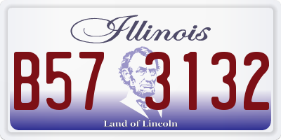 IL license plate B573132