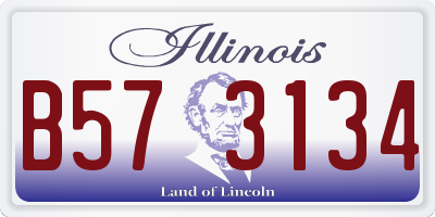 IL license plate B573134