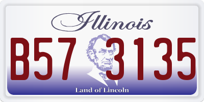 IL license plate B573135