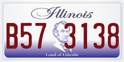 IL license plate B573138