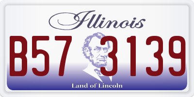 IL license plate B573139