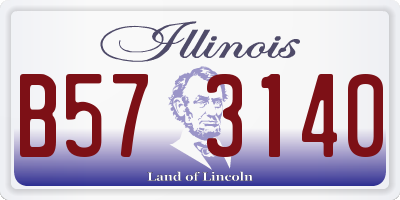IL license plate B573140