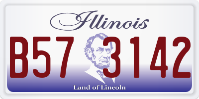 IL license plate B573142