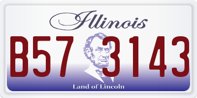 IL license plate B573143