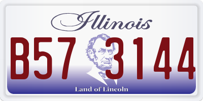 IL license plate B573144