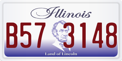 IL license plate B573148