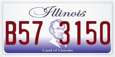 IL license plate B573150