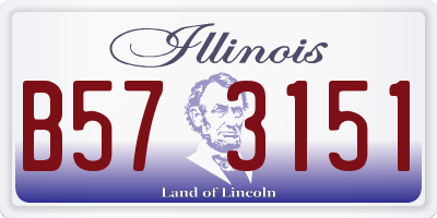 IL license plate B573151