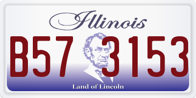IL license plate B573153