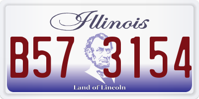 IL license plate B573154