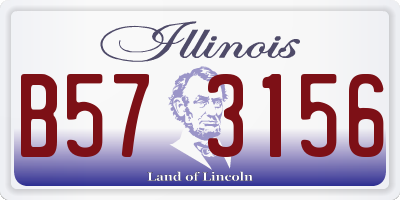 IL license plate B573156